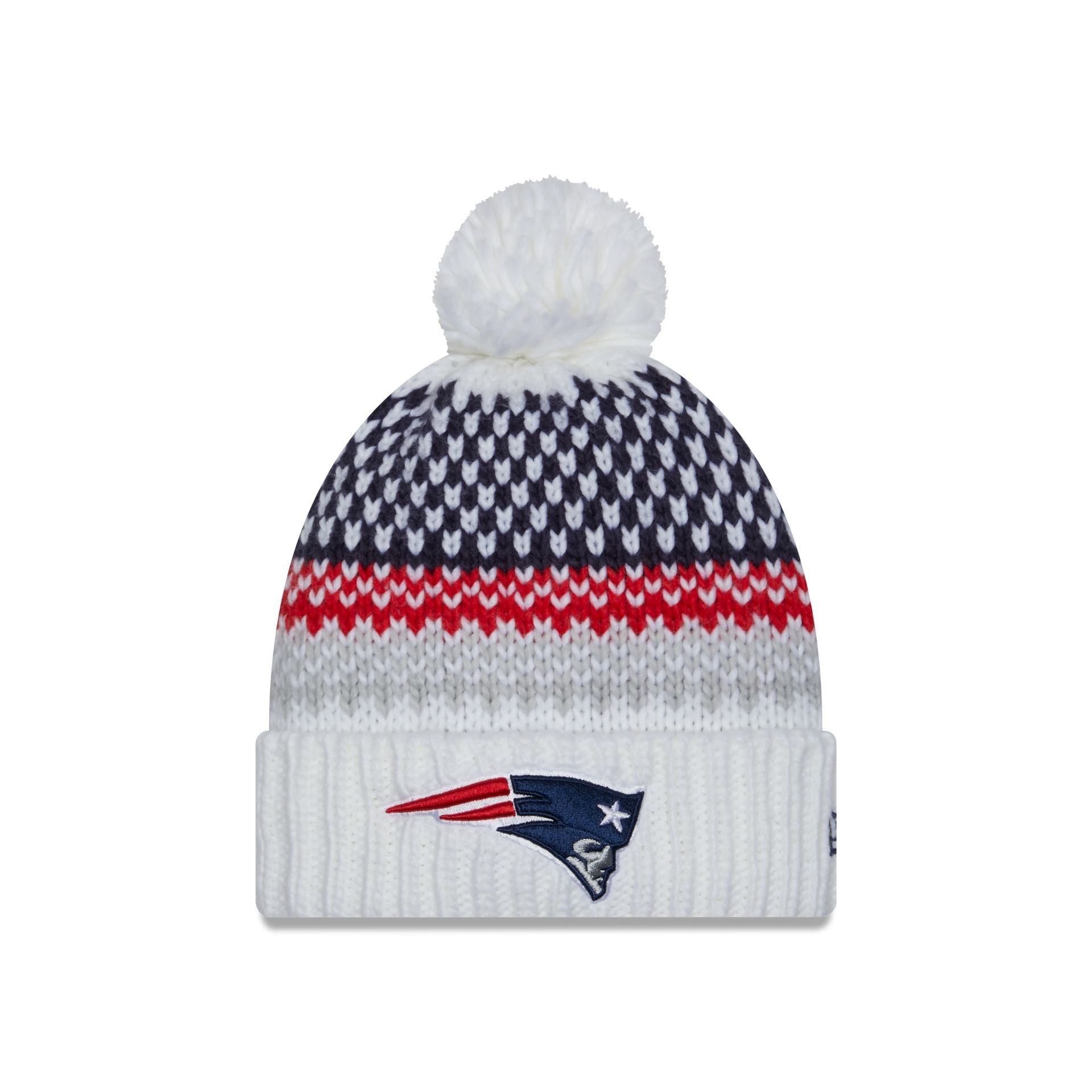 New England Patriots 2023 Cold Weather Women's Pom Knit Hat sold by New Era