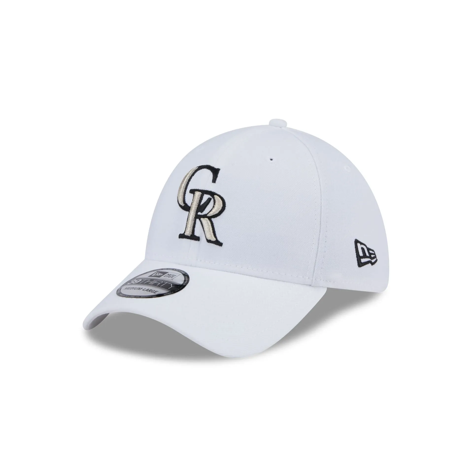 Colorado Rockies Optic White 39THIRTY Stretch Fit Hat sold by New Era