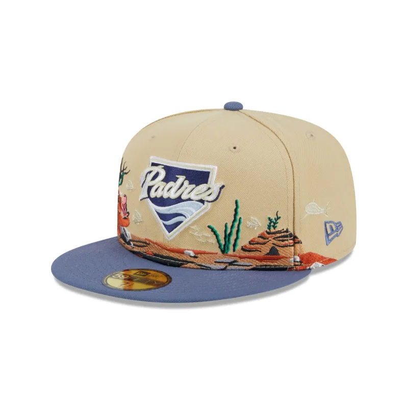 San Diego Padres Team Landscape 59FIFTY Fitted Hat sold by New Era