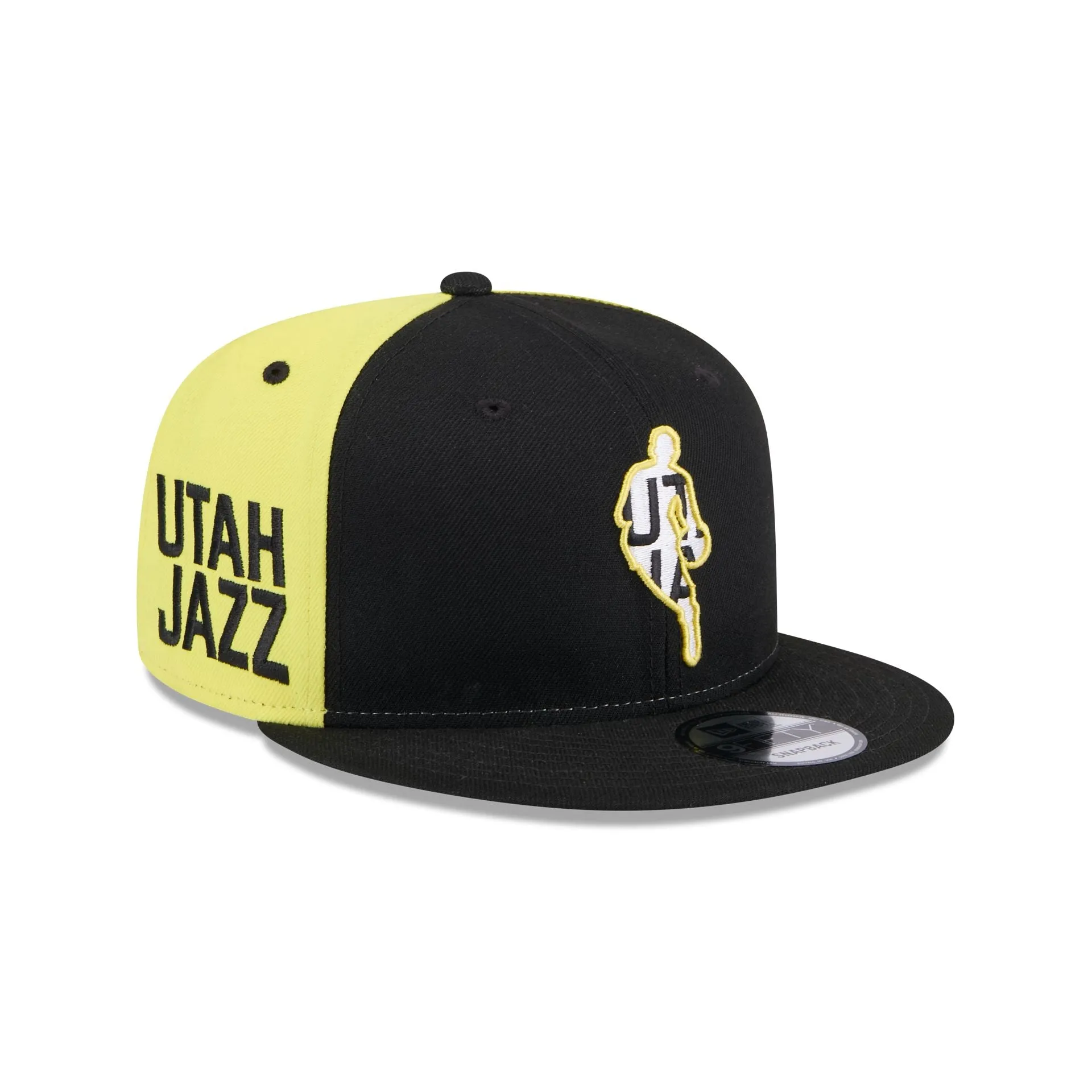 Utah Jazz Front Logoman 9FIFTY Snapback Hat sold by New Era