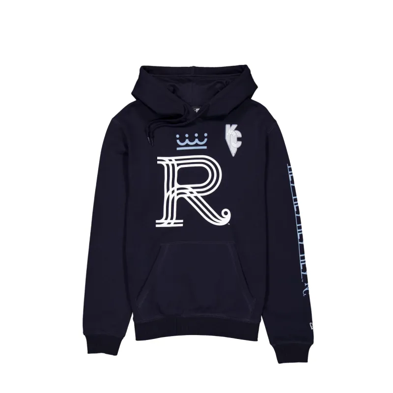 Kansas City Royals City Connect Navy Alt Hoodie made by New Era