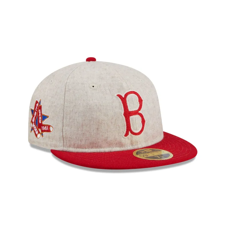 Boston Red Sox Melton Wool Retro Crown 59FIFTY Fitted Hat sold by New Era