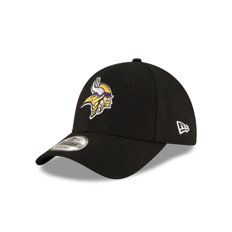 Minnesota Vikings The League Black 9FORTY Adjustable Hat sold by New Era