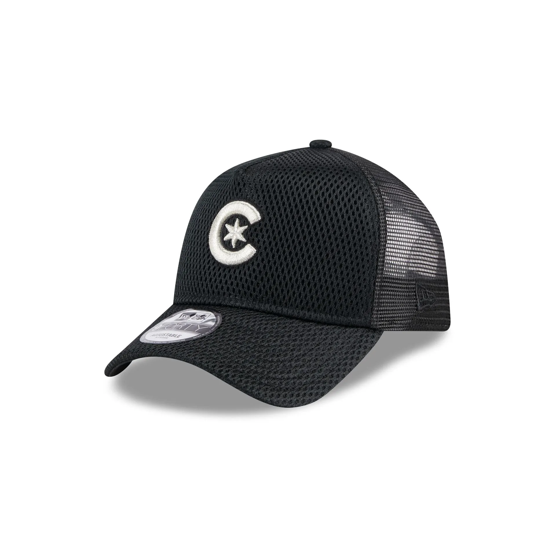 Chicago Cubs City Mesh 9FORTY A-Frame Trucker Hat sold by New Era