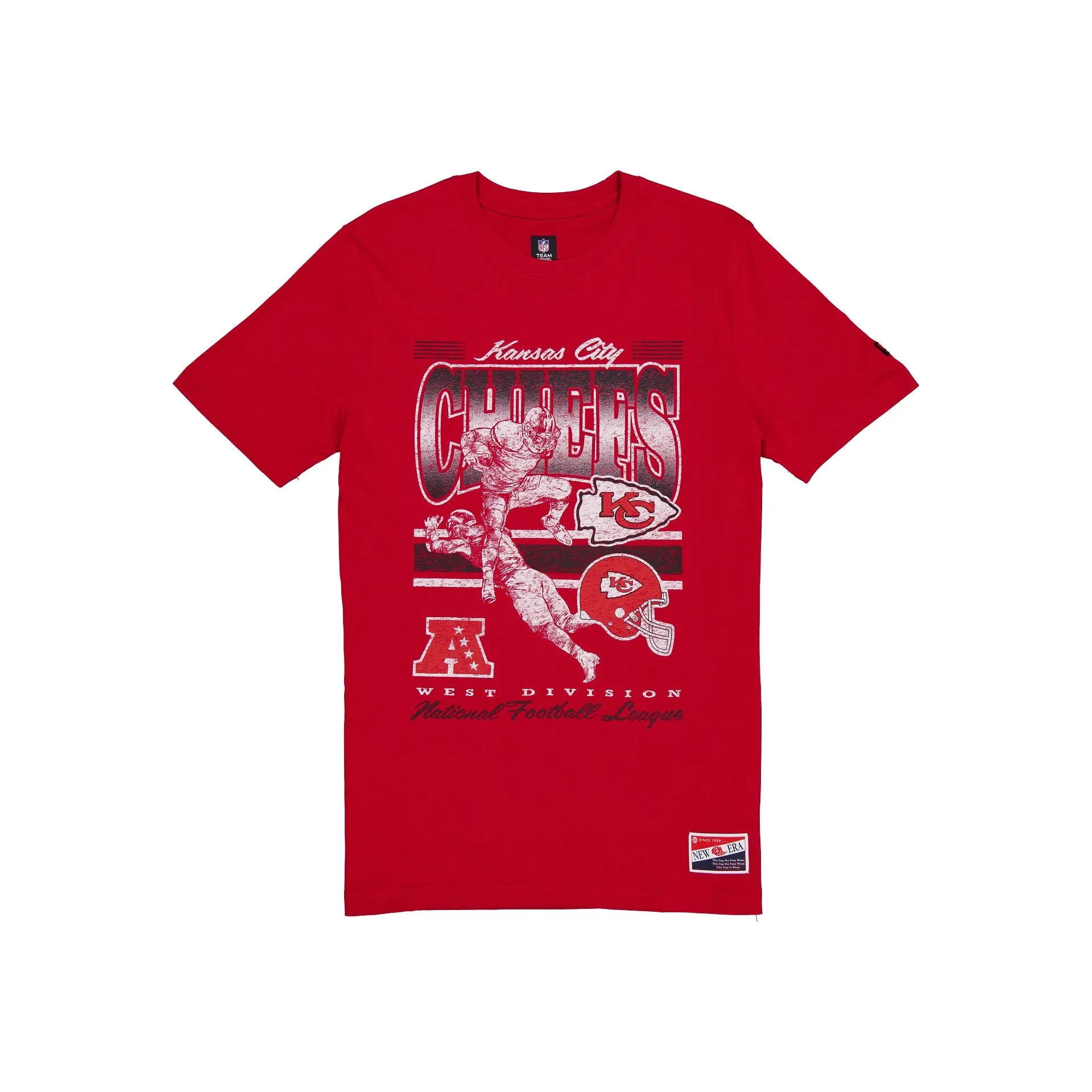 Kansas City Chiefs Throwback Distress T-Shirt sold by New Era