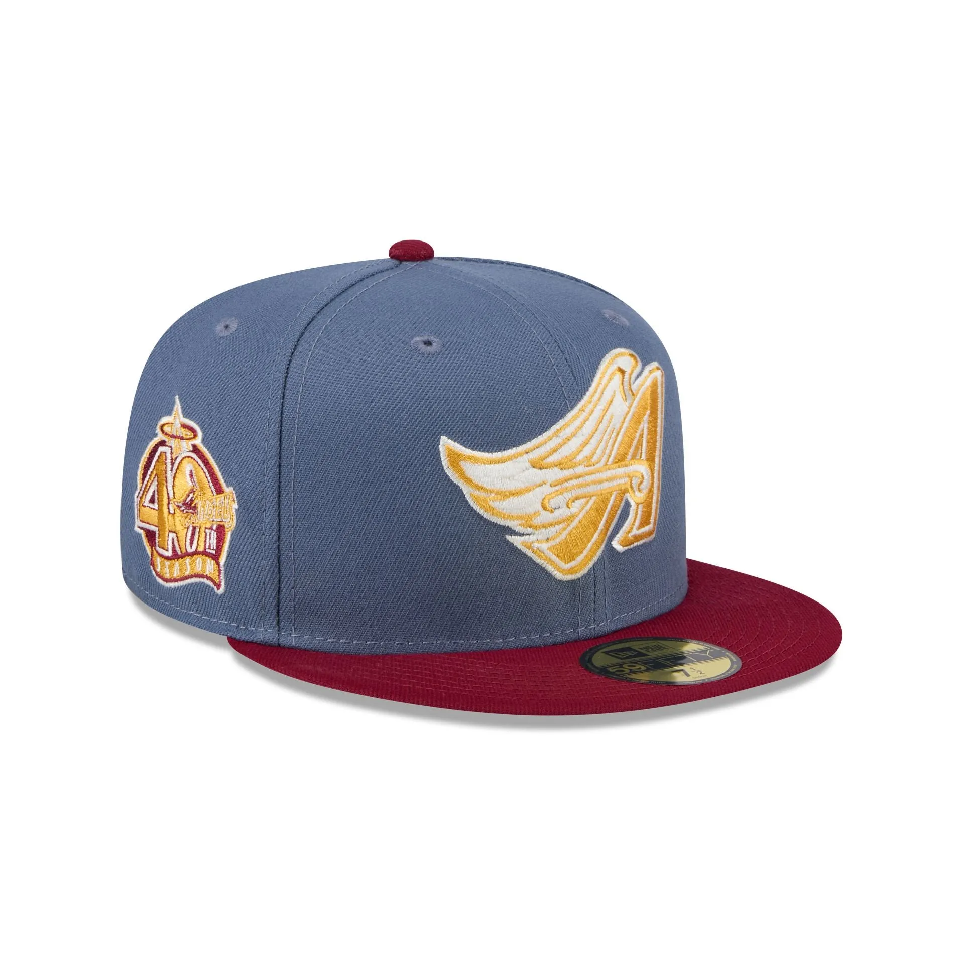 Los Angeles Angels Deep Blue 59FIFTY Fitted Hat sold by New Era