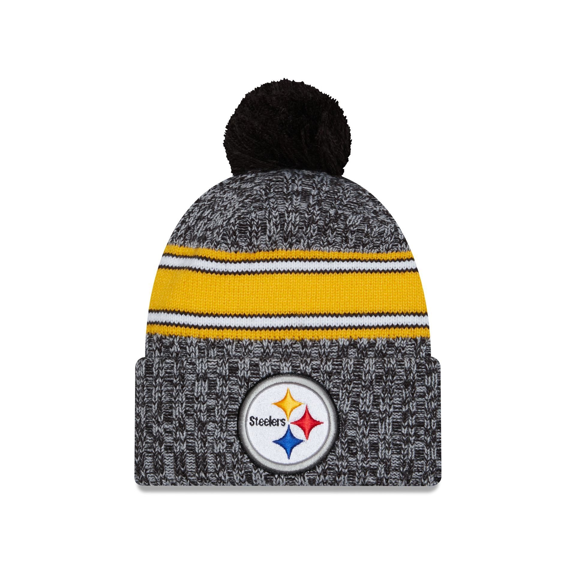 Pittsburgh Steelers 2023 Cold Weather Pom Knit Hat sold by New Era