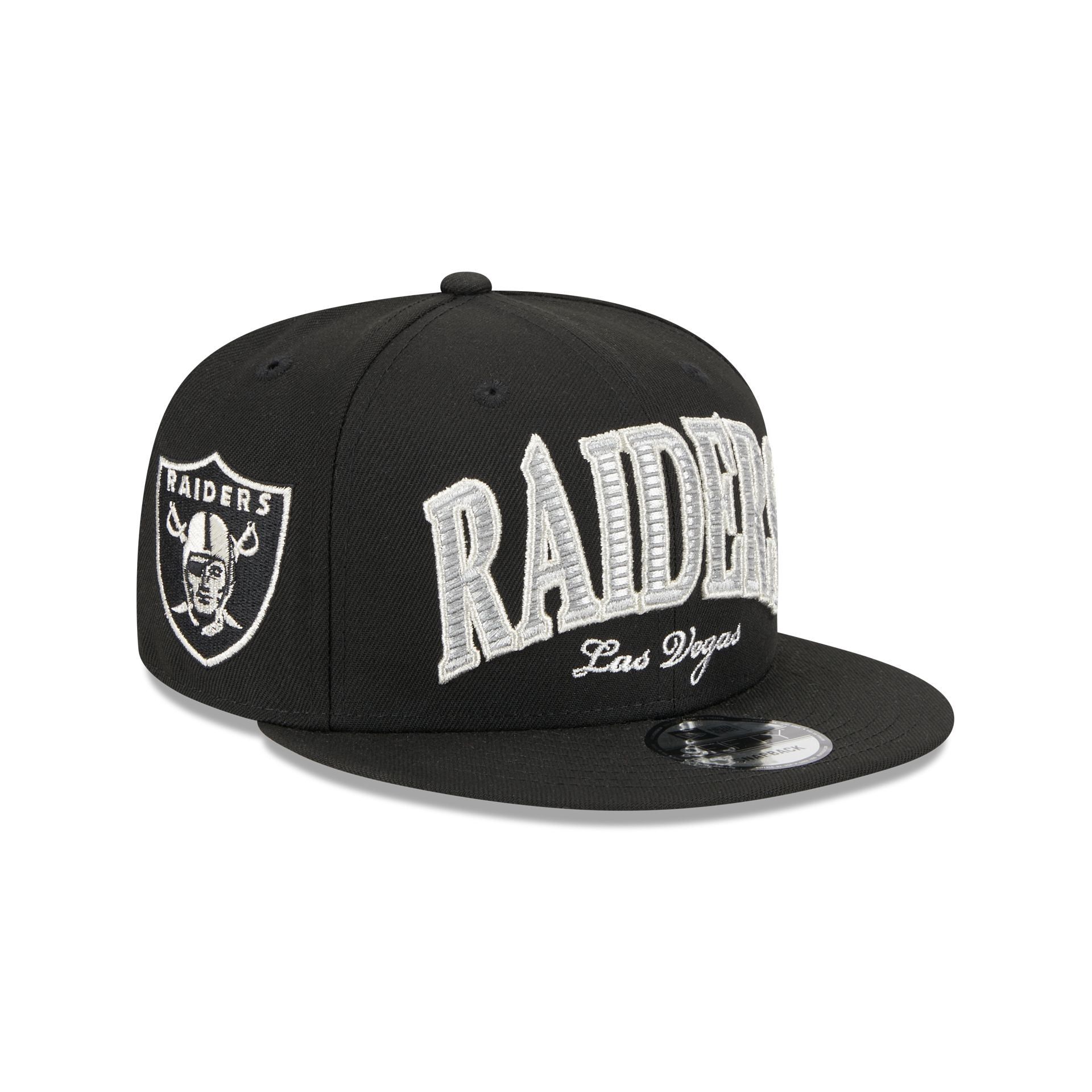 Las Vegas Raiders Throwback 9FIFTY Snapback Hat sold by New Era