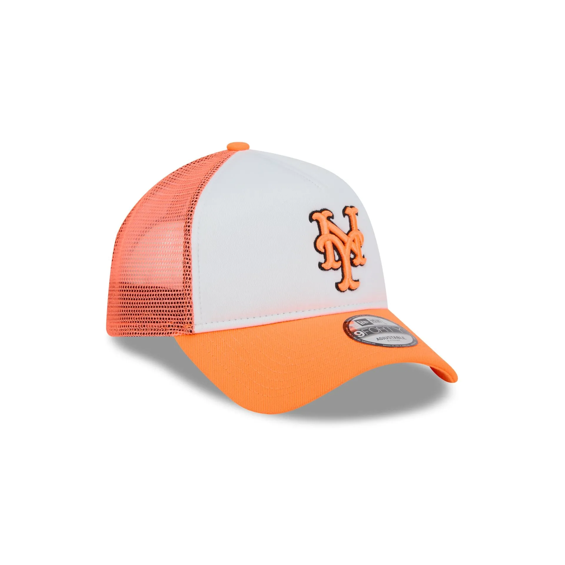 New York Mets Hi Vis Doodle 9FORTY A-Frame Trucker Hat sold by New Era product image thumbnail 3