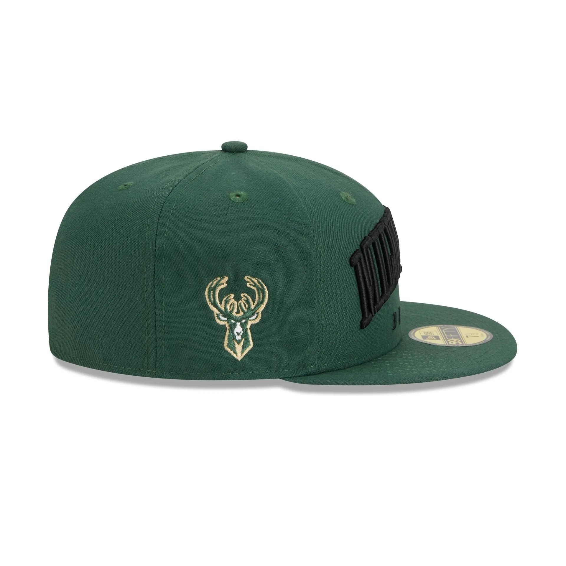 Milwaukee Bucks Sport Night Wordmark 59FIFTY Fitted Hat sold by New Era product image thumbnail 4