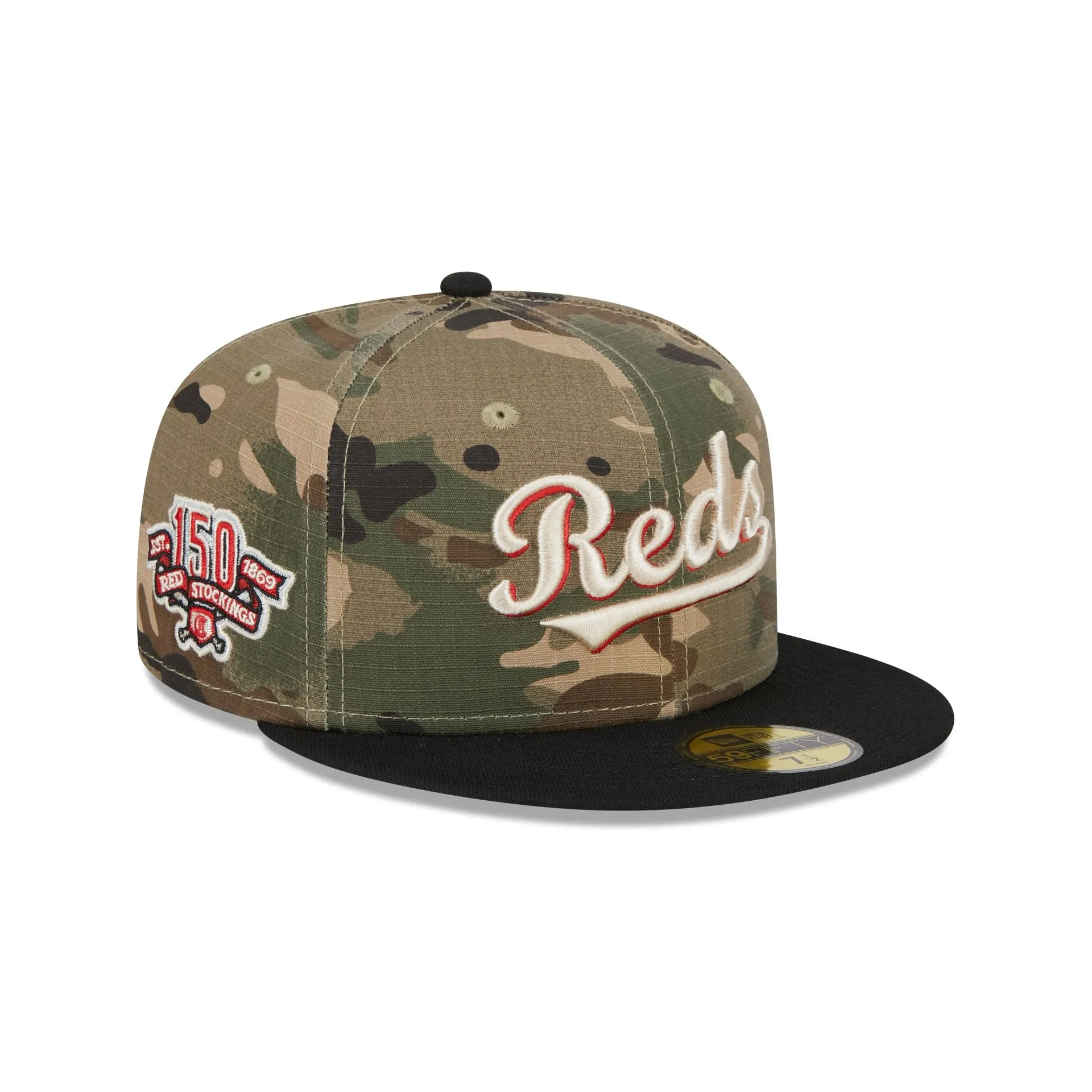 Cincinnati Reds Camo Crown 59FIFTY Fitted Hat sold by New Era