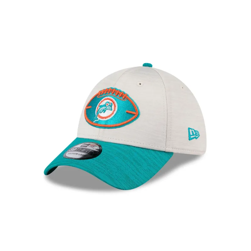 Miami Dolphins 2024 Historic Sideline 39THIRTY Stretch Fit Hat sold by New Era