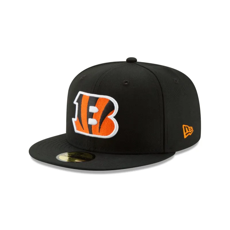 Cincinnati Bengals Basic Black 59FIFTY Fitted Hat sold by New Era