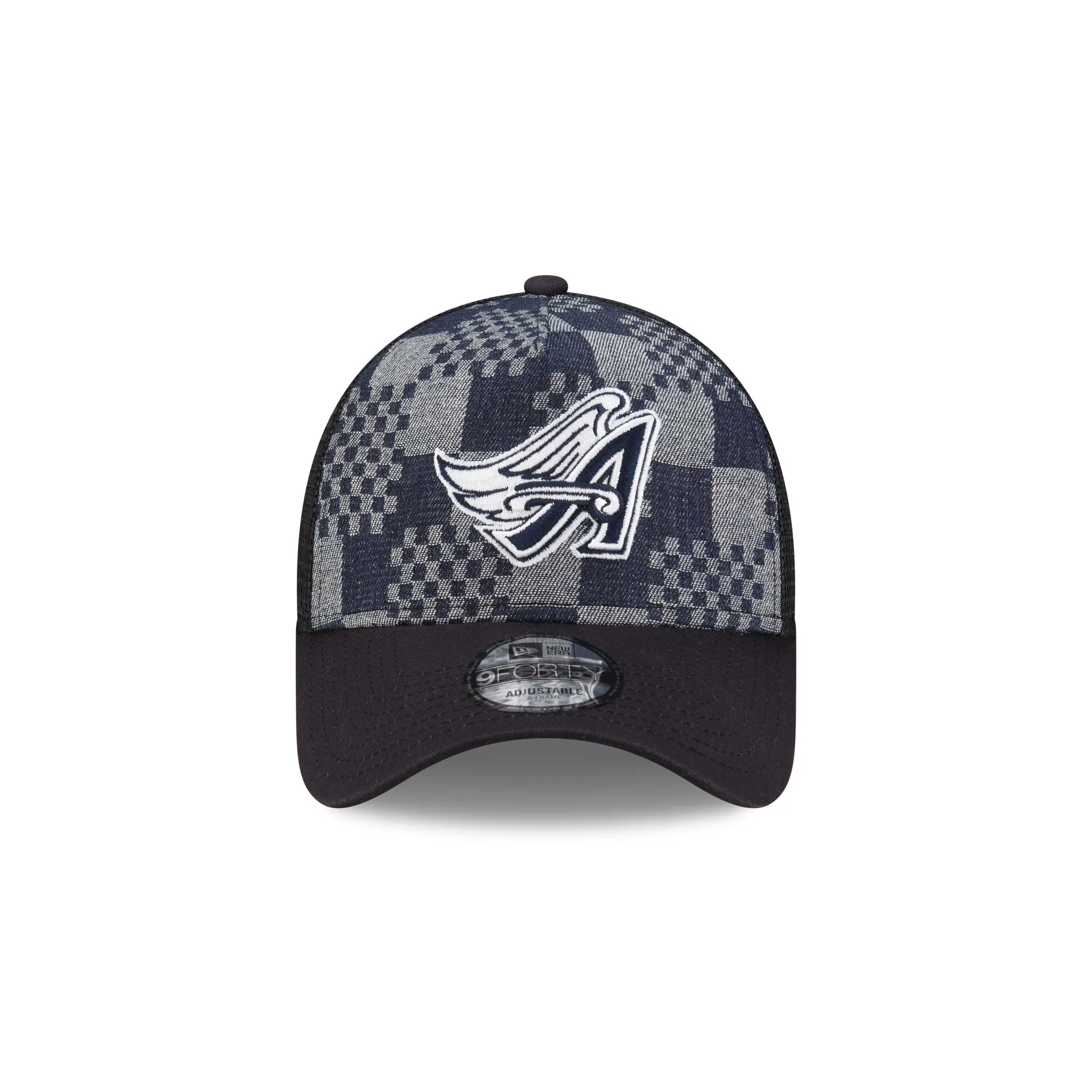 Los Angeles Angels Pattern Denim 9FORTY A-Frame Trucker Hat sold by New Era product image thumbnail 2