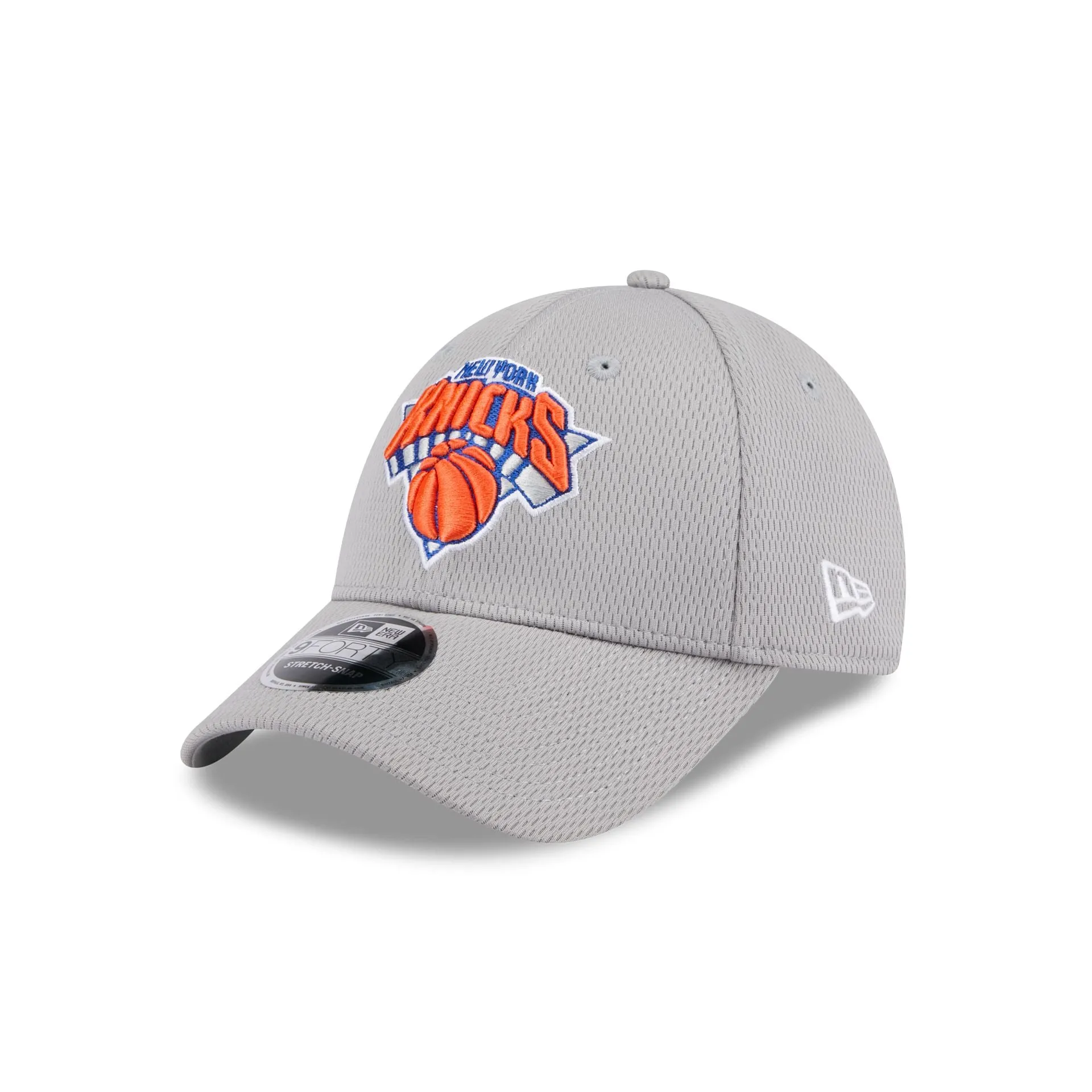 New York Knicks Gray 9FORTY Stretch-Snap Hat sold by New Era
