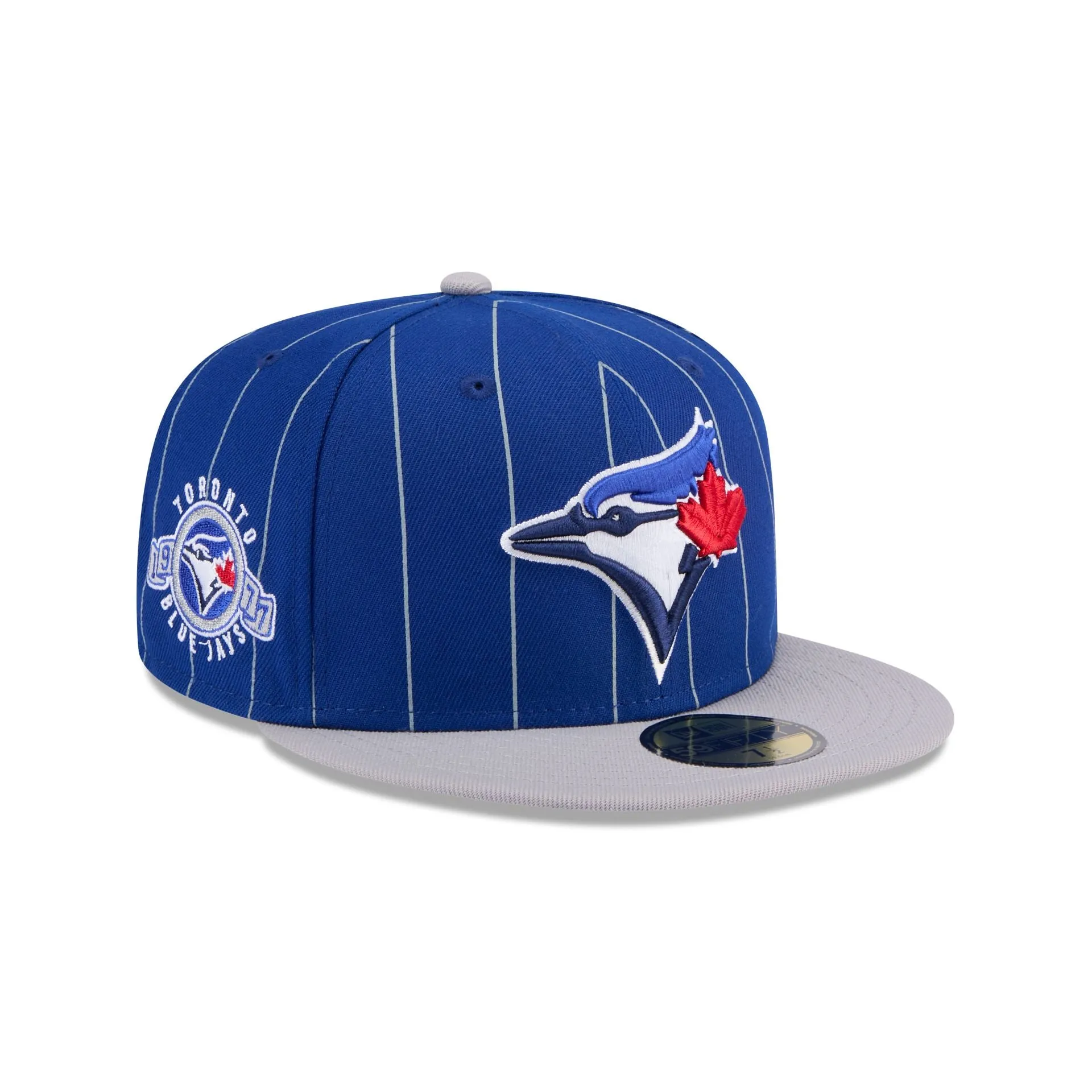 Toronto Blue Jays Throwback Pinstripe 59FIFTY Fitted Hat sold by New Era
