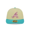 Atlanta Braves Soft Yellow Low Profile 59FIFTY Fitted Hat sold by New Era