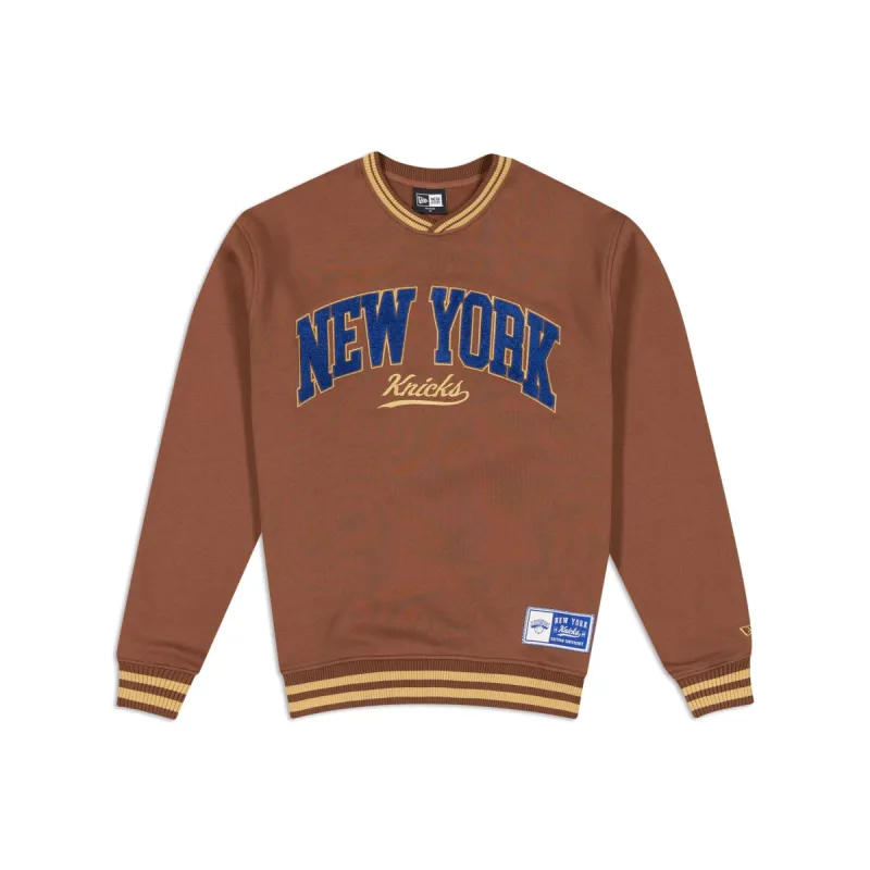 New York Knicks Letterman Classic Crewneck sold by New Era