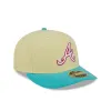 Atlanta Braves Soft Yellow Low Profile 59FIFTY Fitted Hat sold by New Era