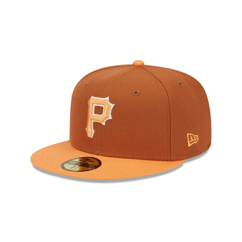 Pittsburgh Pirates Color Pack Earthy Brown 59FIFTY Fitted Hat sold by New Era