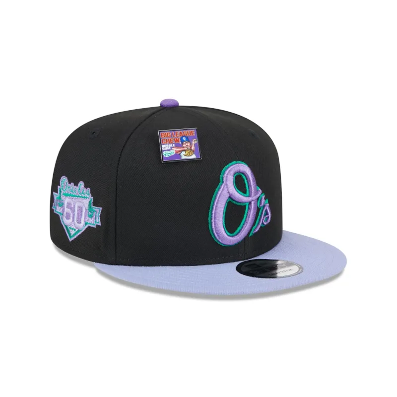 Big League Chew X Baltimore Orioles Grape 9FIFTY Snapback Hat sold by New Era