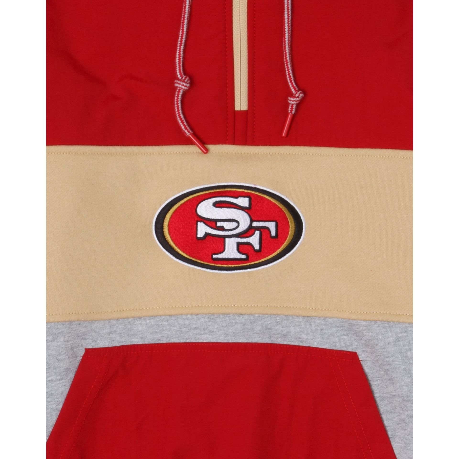 San Francisco 49ers Throwback Quarter Zip Hoodie sold by New Era product image thumbnail 4