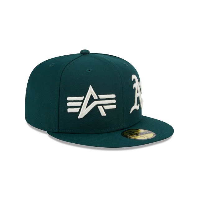 Alpha Industries X Oakland Athletics Dual Logo 59FIFTY Fitted Hat sold by New Era product image thumbnail 3
