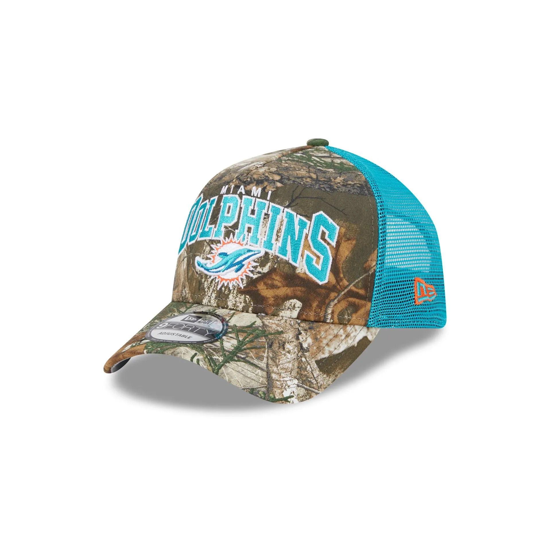 Miami Dolphins Active 9FORTY A-Frame Trucker Hat sold by New Era