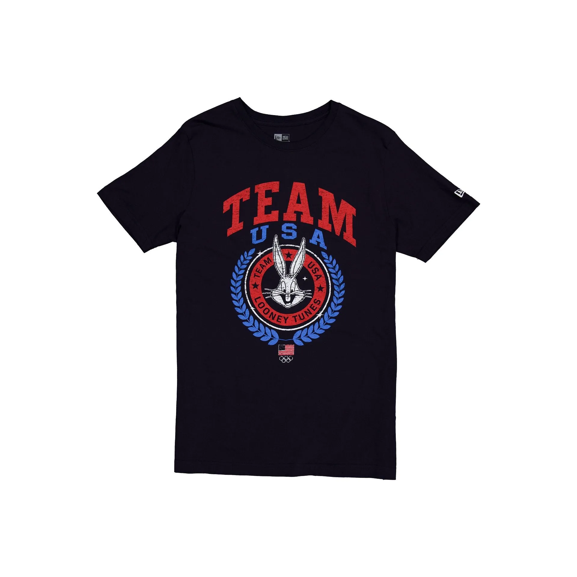 Team USA X Bugs Bunny Navy T-Shirt sold by New Era