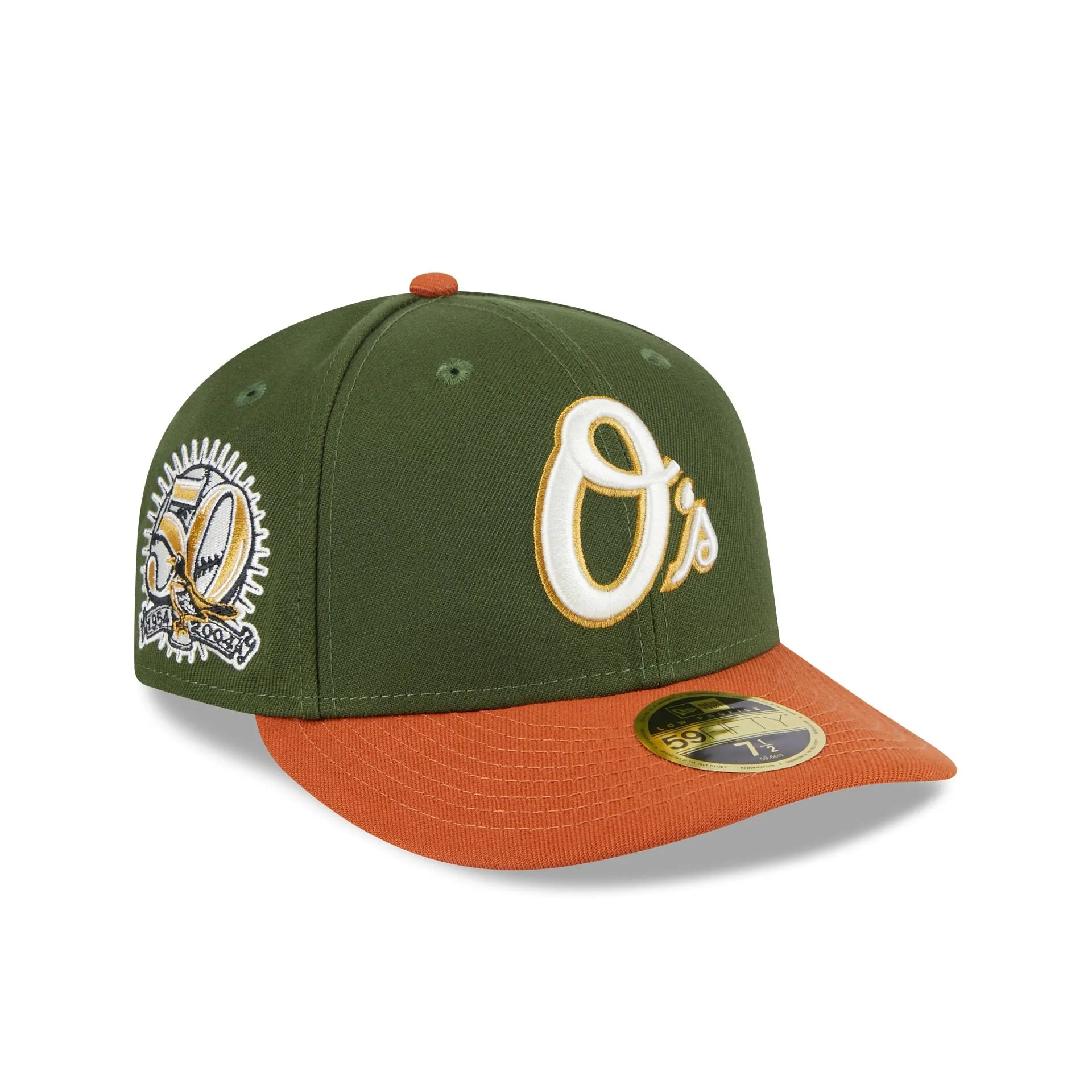 Baltimore Orioles Scarlet Low Profile 59FIFTY Fitted Hat sold by New Era