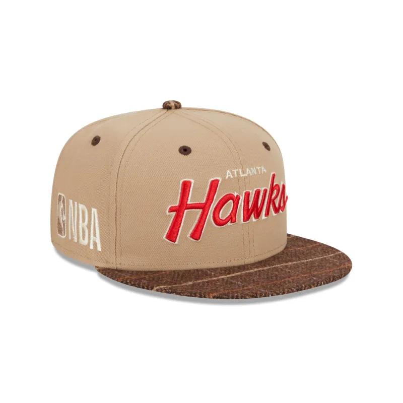Atlanta Hawks Traditional Check 9FIFTY Snapback Hat sold by New Era