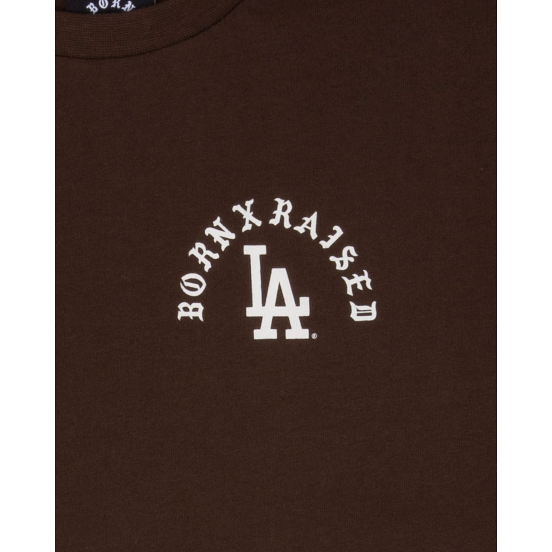 Born X Raised Los Angeles Dodgers Brown T-Shirt sold by New Era product image thumbnail 3