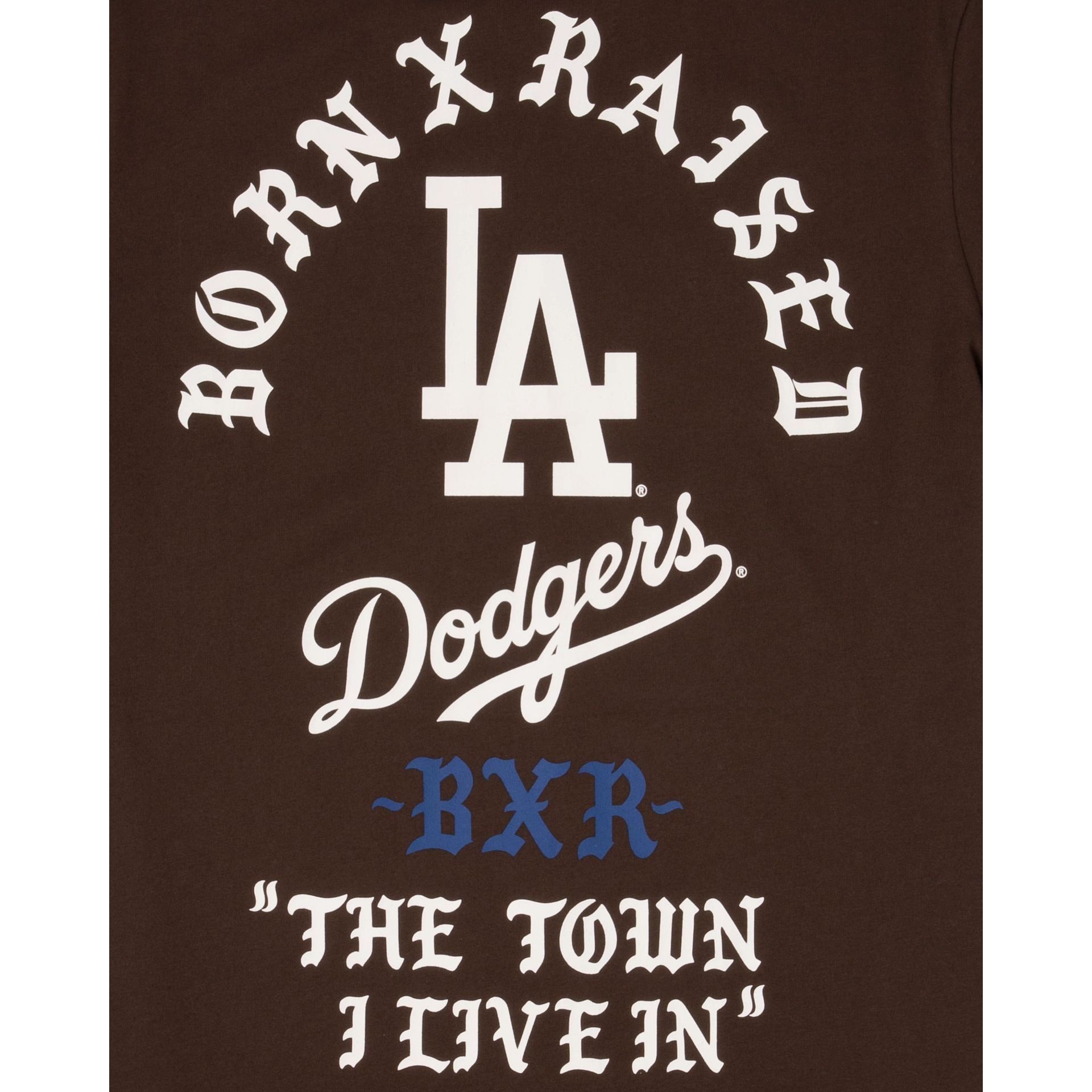 Born X Raised Los Angeles Dodgers Brown T-Shirt sold by New Era product image thumbnail 4