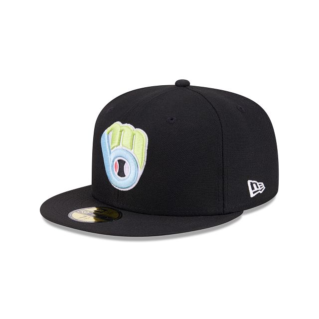 Milwaukee Brewers Color Pack Black 59FIFTY Fitted Hat sold by New Era product image thumbnail 3