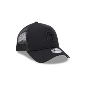 San Francisco Giants All Day Black 9FORTY A-Frame Trucker Hat sold by New Era