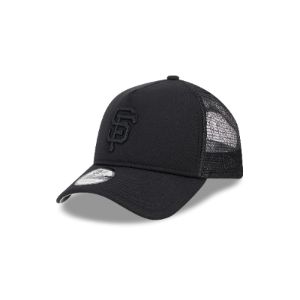 San Francisco Giants All Day Black 9FORTY A-Frame Trucker Hat sold by New Era