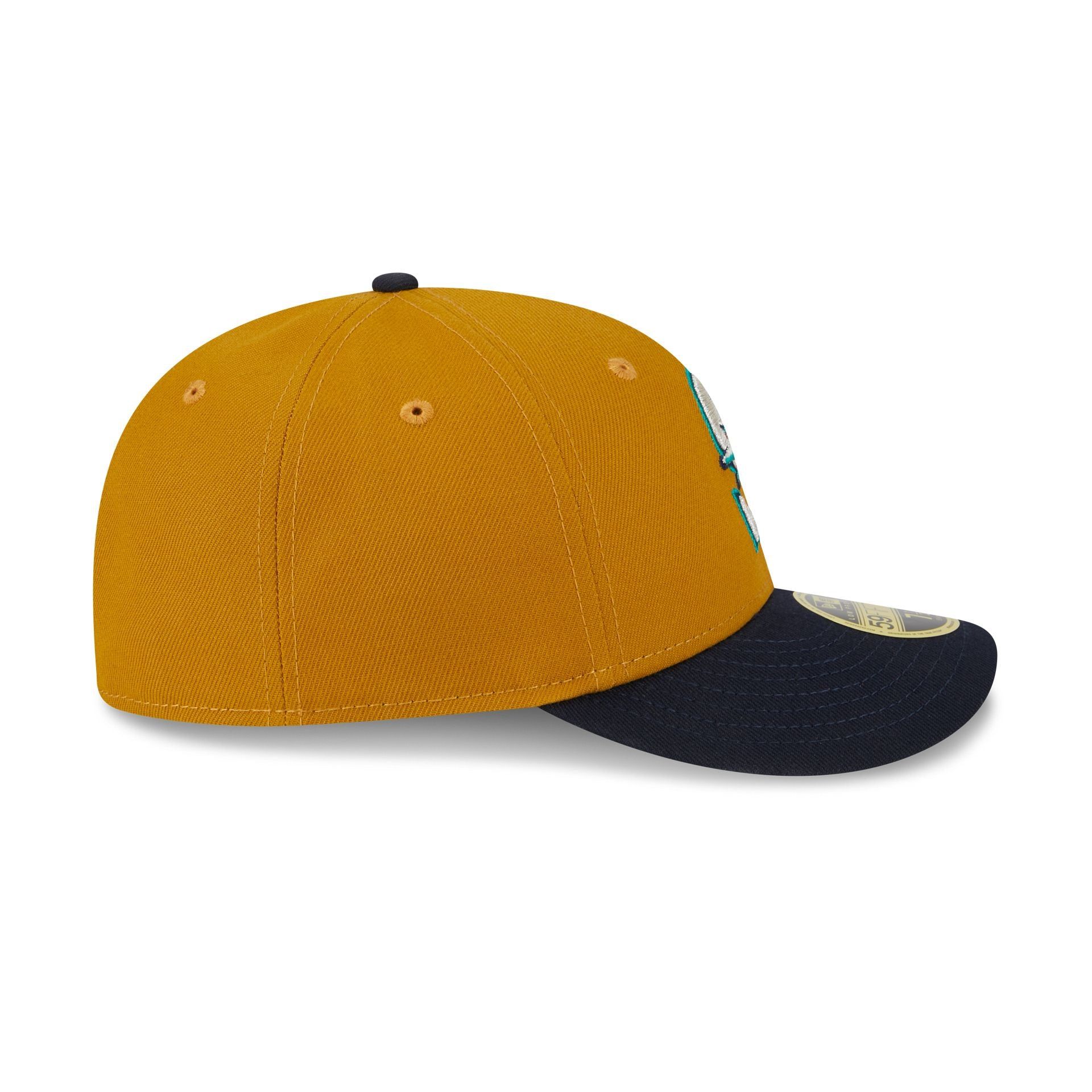 Seattle Mariners Vintage Gold Low Profile 59FIFTY Fitted Hat sold by New Era product image thumbnail 5
