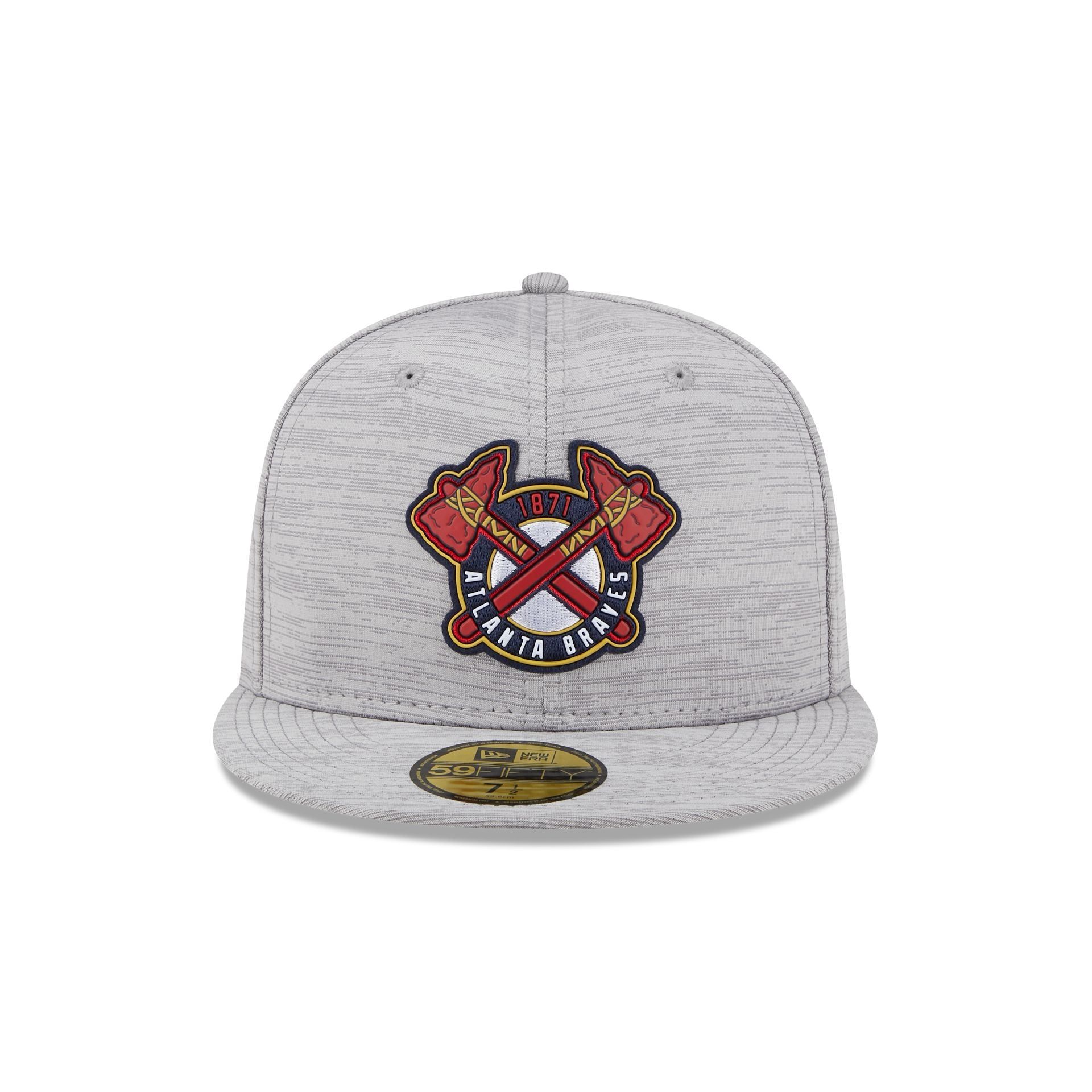 Atlanta Braves 2023 Clubhouse Gray 59FIFTY Fitted Hat sold by New Era product image thumbnail 2