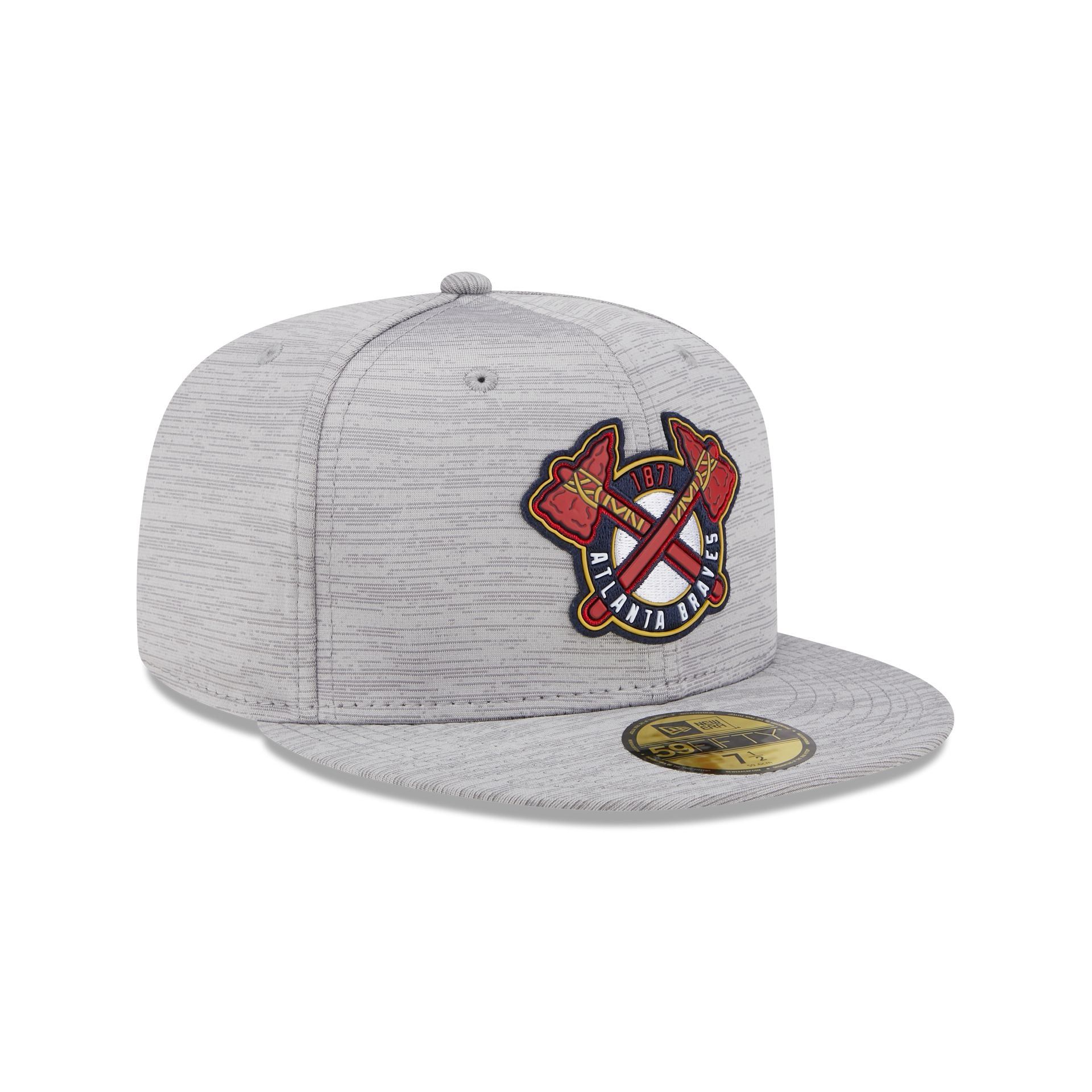 Atlanta Braves 2023 Clubhouse Gray 59FIFTY Fitted Hat sold by New Era product image thumbnail 3