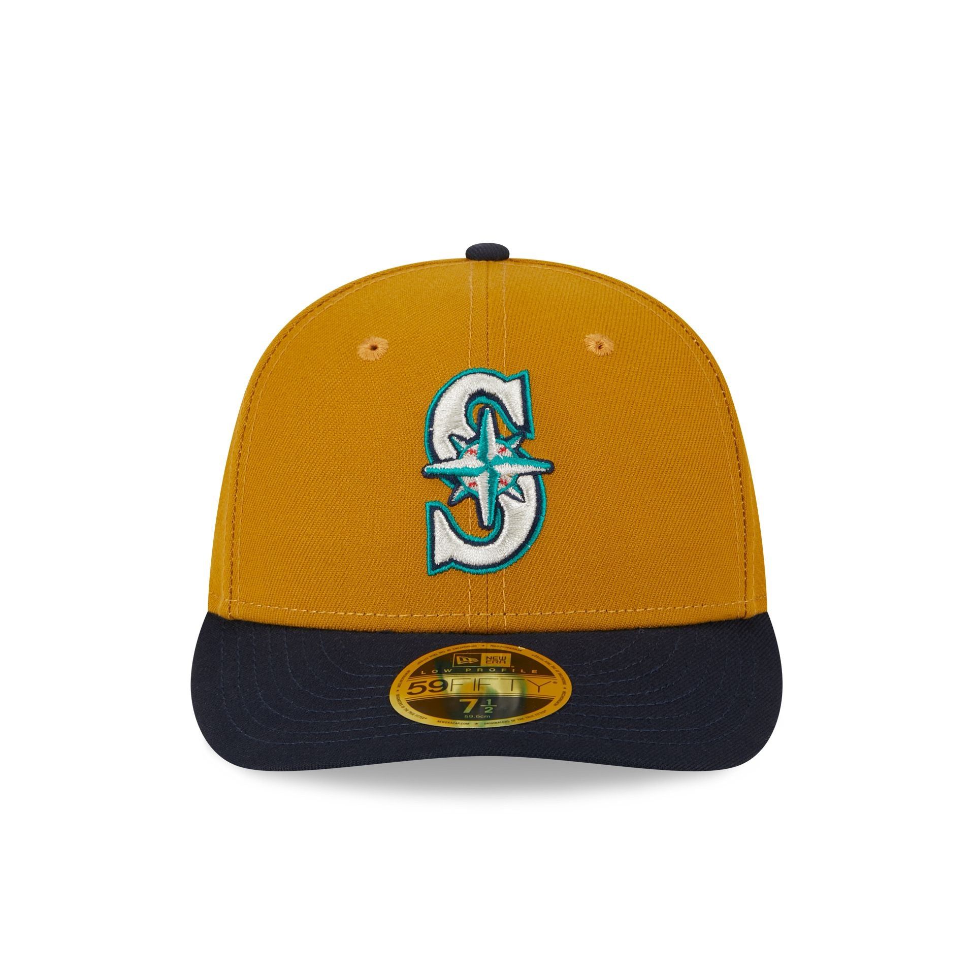 Seattle Mariners Vintage Gold Low Profile 59FIFTY Fitted Hat sold by New Era product image thumbnail 2
