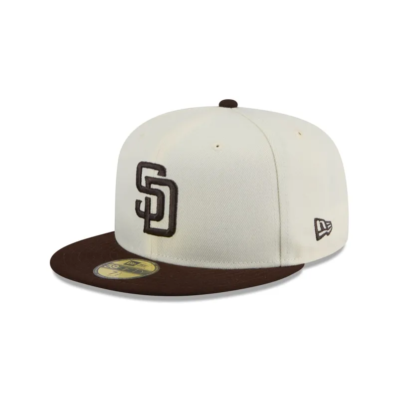 San Diego Padres Chrome 59FIFTY Fitted Hat sold by New Era