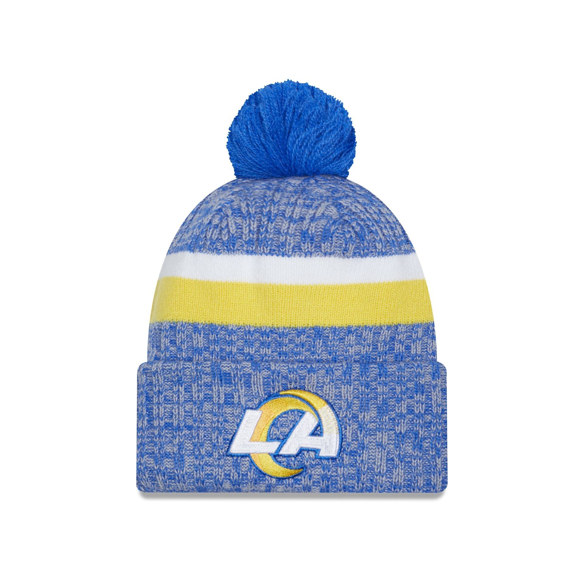Los Angeles Rams 2023 Cold Weather Pom Knit Hat sold by New Era