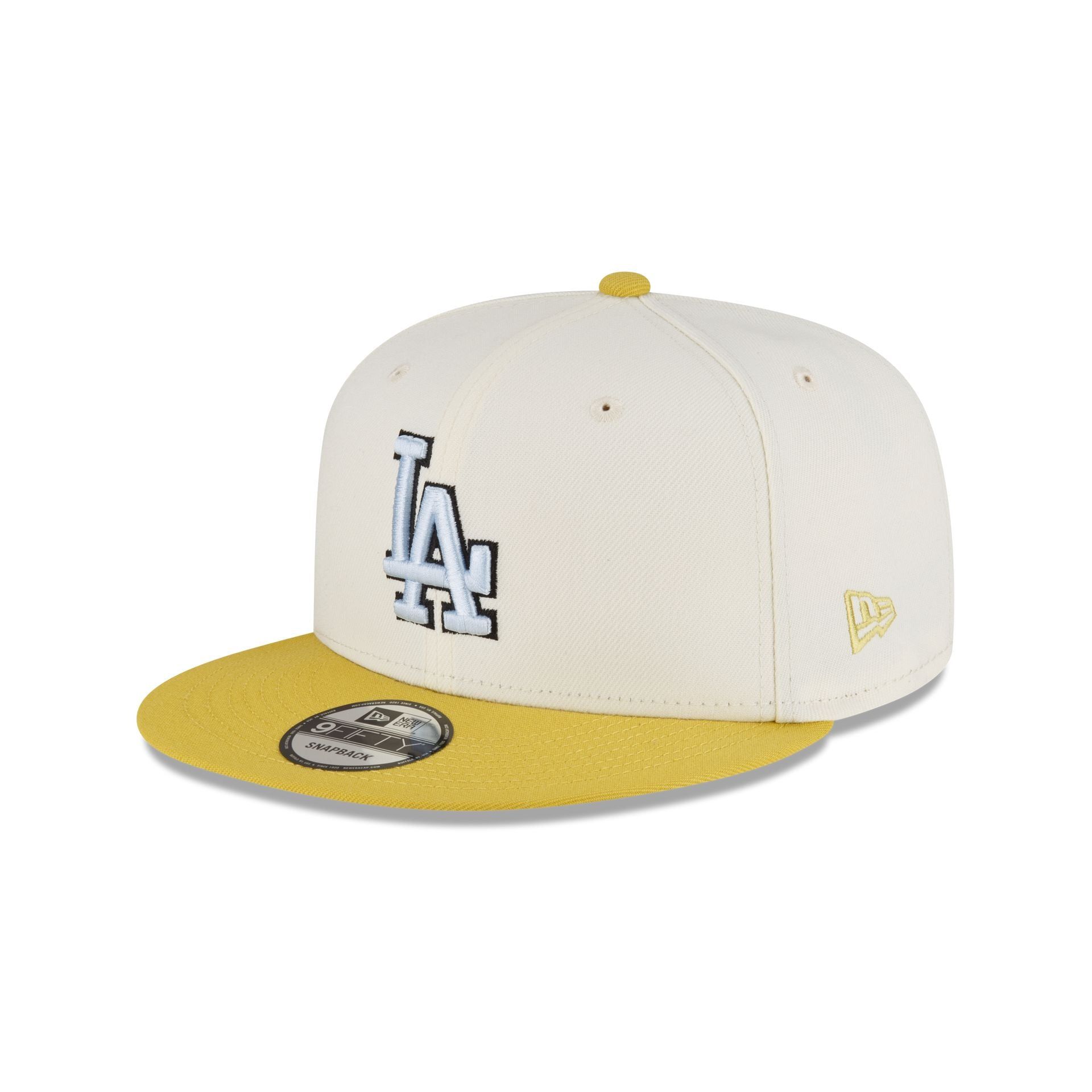 Los Angeles Dodgers Chartreuse Chrome 9FIFTY Snapback Hat sold by New Era