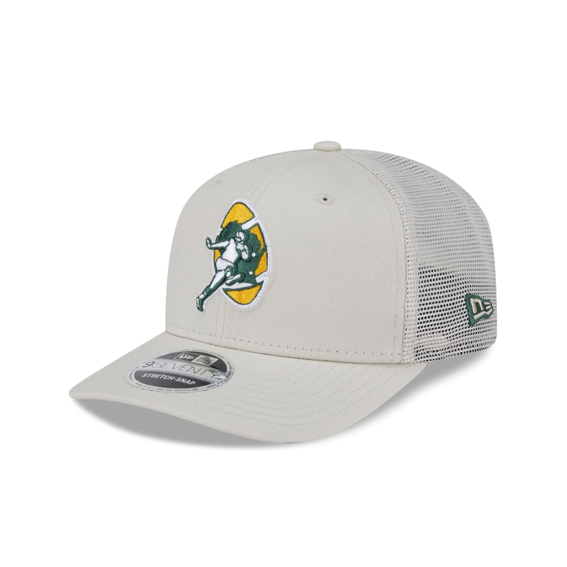 Green Bay Packers Canvas 9SEVENTY Trucker Hat sold by New Era