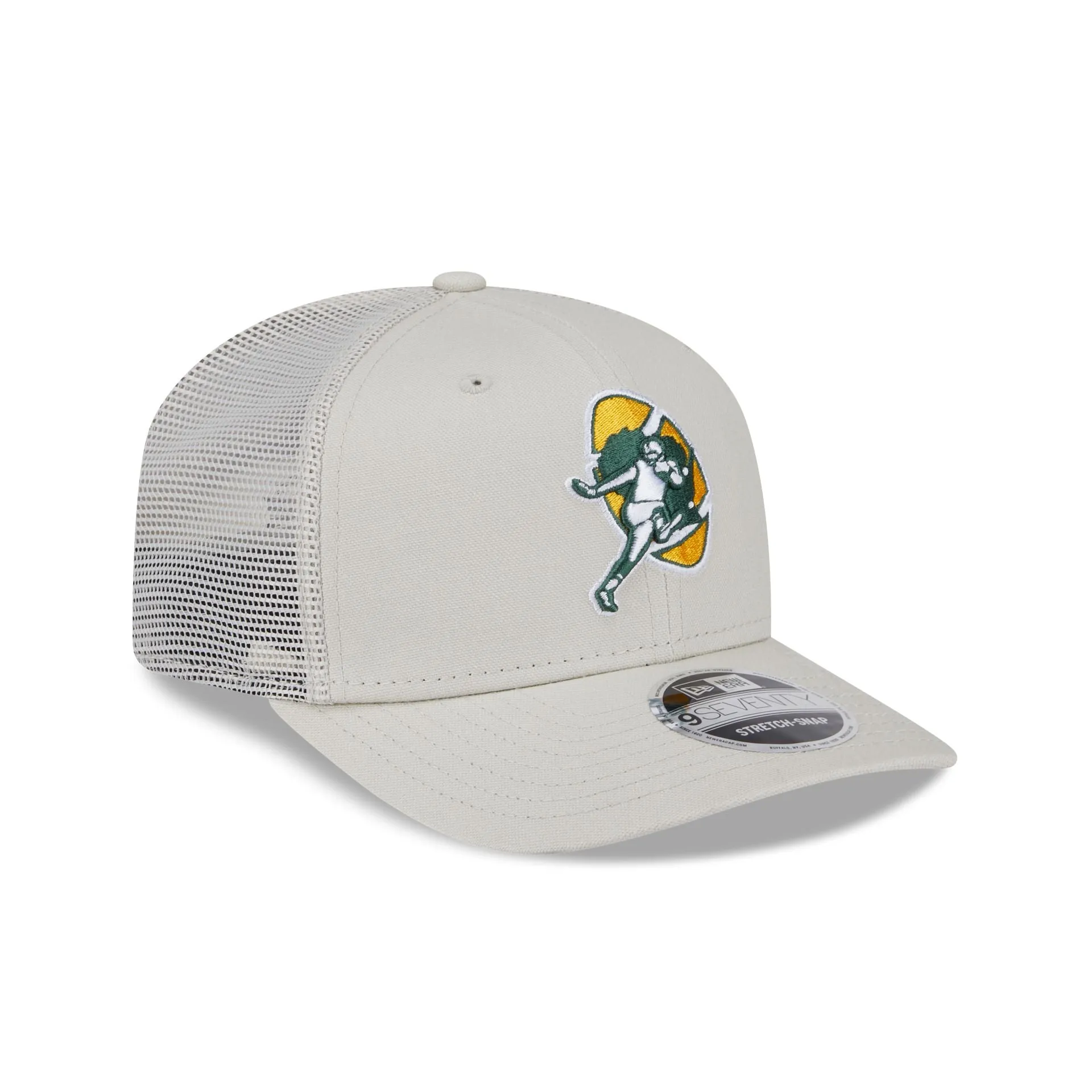 Green Bay Packers Canvas 9SEVENTY Trucker Hat sold by New Era product image thumbnail 3