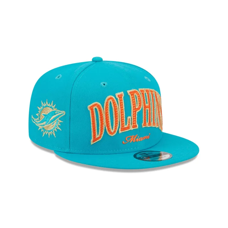 Miami Dolphins Throwback 9FIFTY Snapback Hat sold by New Era