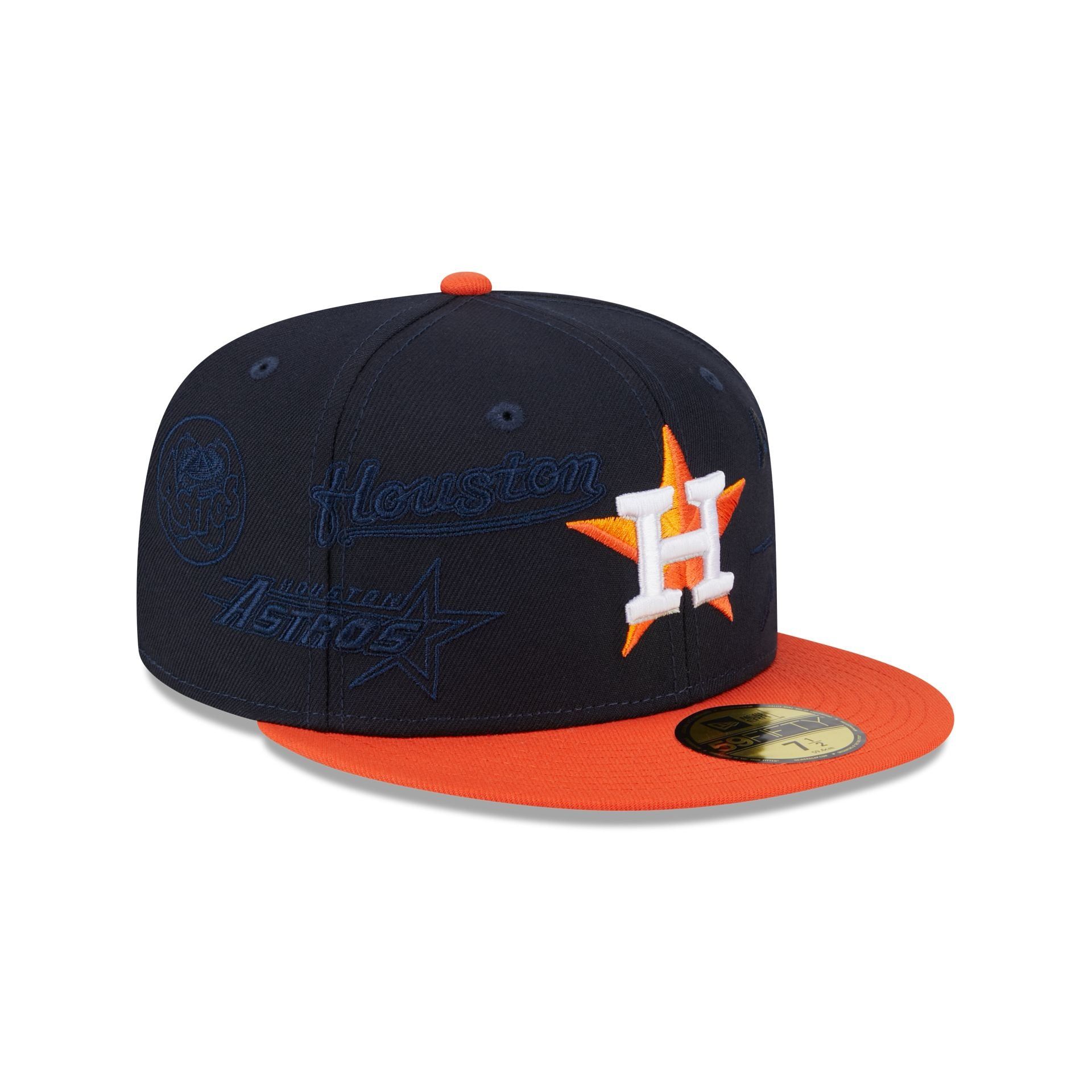 Houston Astros Multi Logo 59FIFTY Fitted Hat sold by New Era product image thumbnail 3
