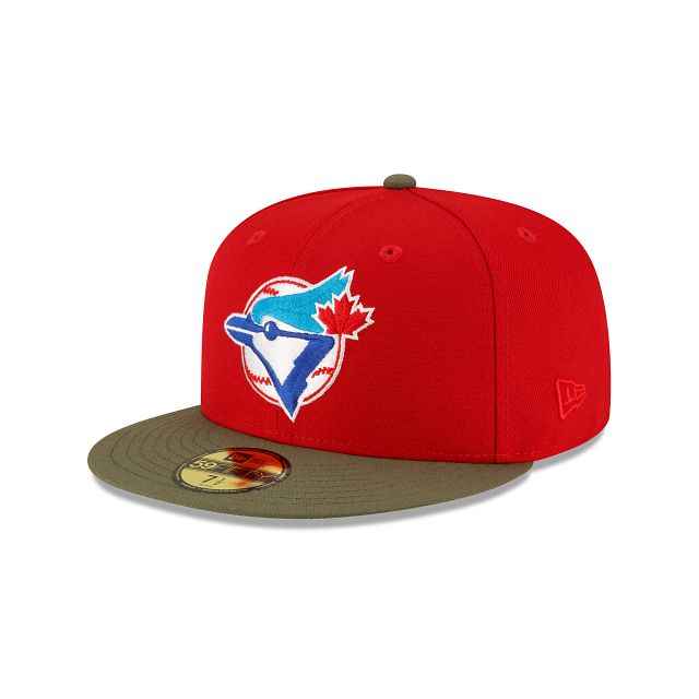 Just Caps Dark Forest Visor Toronto Blue Jays 59FIFTY Fitted Hat sold by New Era product image thumbnail 3
