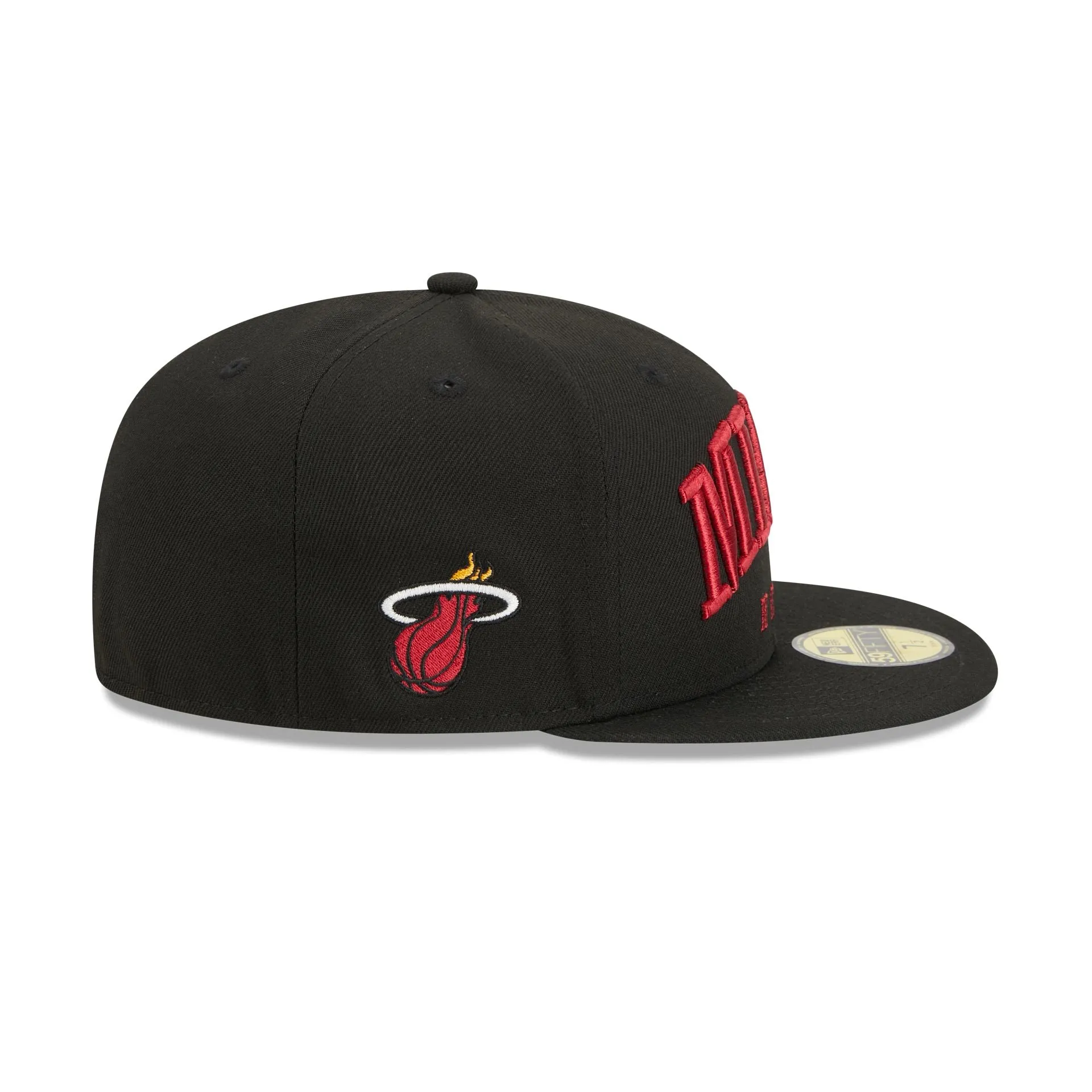 Miami Heat Sport Night Wordmark 59FIFTY Fitted Hat sold by New Era product image thumbnail 4