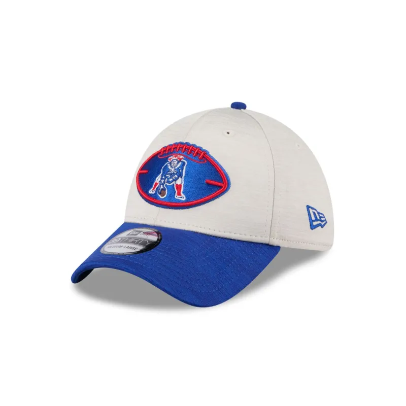 New England Patriots 2024 Historic Sideline 39THIRTY Stretch Fit Hat sold by New Era
